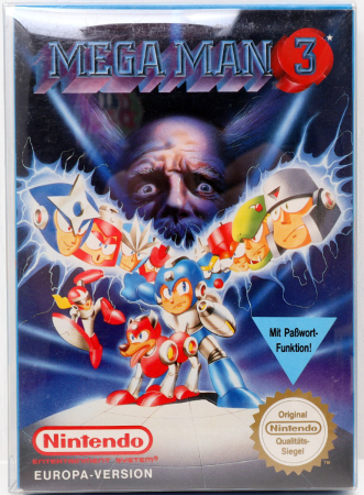Mega Man 3 (inkl. Skyddsbox & Tysk version)