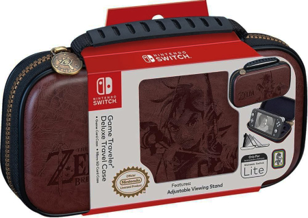 Nintendo Switch Lite Legend of Zelda Breath of the Wild Deluxe Travel Case Svart