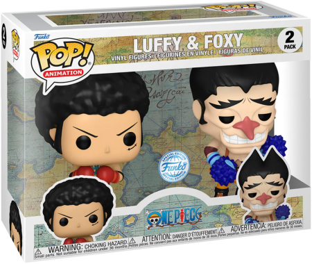 Pop! One Piece Luffy & Foxy 2 Pack Vinyl Figures
