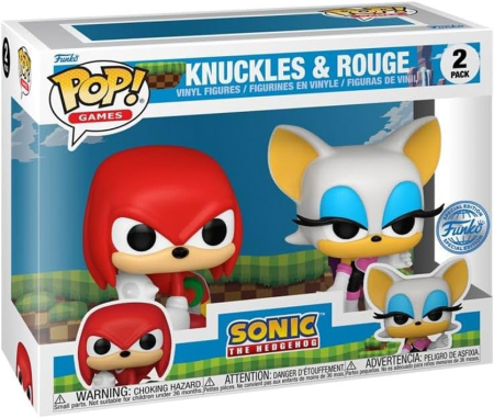 Pop! Sonic The Hedgehog Knuckles & Rouge Vinyl Figure Special Edition