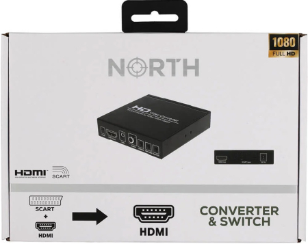 North SCART+HDMI to HDMI HD Konverter & Switch