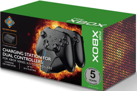 Deltaco Gaming Xbox Series X|S Charging Station for Dual Controllers