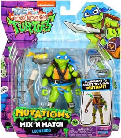 Teenage Mutant Ninja Turtles Mutations Mix n Match 10cm Figure - Leonardo