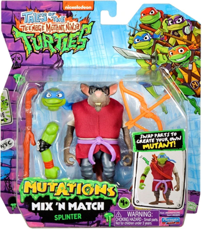 Teenage Mutant Ninja Turtles Mutations Mix n Match 10cm Figure - Splinter