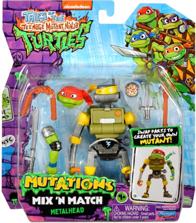 Teenage Mutant Ninja Turtles Mutations Mix n Match 10cm Figure - Metalhead
