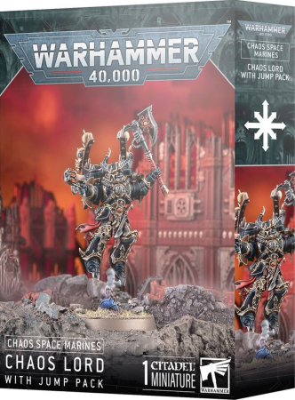 Warhammer 40K Chaos Space Marines - Chaos Lord With Jump Pack