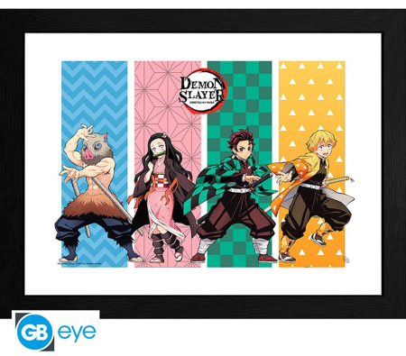 Demon Slayer Kimetsu no Yaiba Group Framed Print (30*40cm)