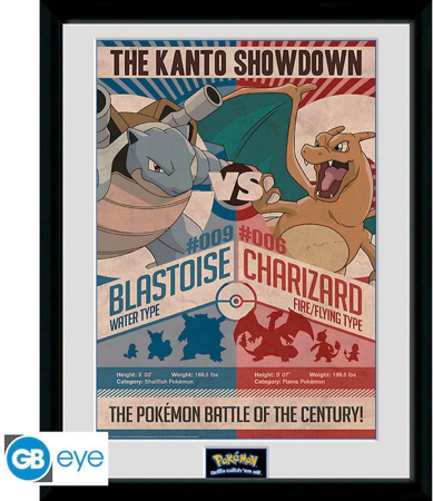 Pokemon The Red vs Blue Kanto Showdown Framed Print (30*40cm)