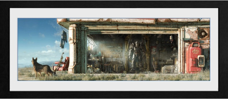 Fallout 4 Garage Large Framed Print (30*76cm)