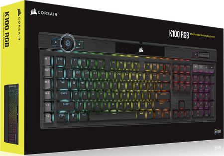 Corsair Gaming K100 RGB Optical Mechanical Gaming Keyboard (Nordisk)