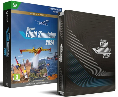 Microsoft Flight Simulator 2024 Premium Deluxe Steelbook (Endast Download Kod)