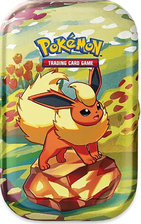 Pokemon TCG Scarlet & Violet Prismatic Evolutions - Flareon Mini Tin