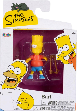Jakks The Simpsons Bart With Slingshot Figure 6cm