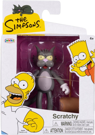 Jakks The Simpsons Scratchy Figure 6cm