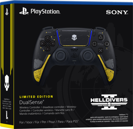Sony Playstation 5 Trådlös DualSense Handkontroll Helldivers 2 Limited Edition