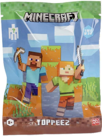 Toppeez Minecraft Mystery 3D Figure 1 Pack