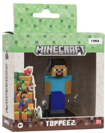 Toppeez Minecraft Steve 3D Figure 1 Pack