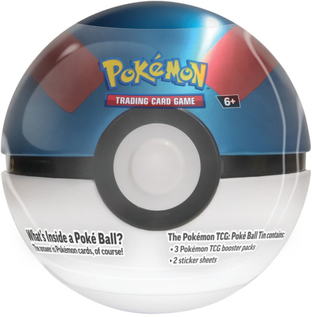 Pokemon TCG Poke Ball Tin Fall 2024 Great Ball Version
