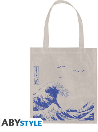 Hokusai The Wave Tygkasse 37x42 cm