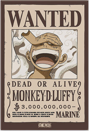 One Piece Wanted Luffly Standard Magnet