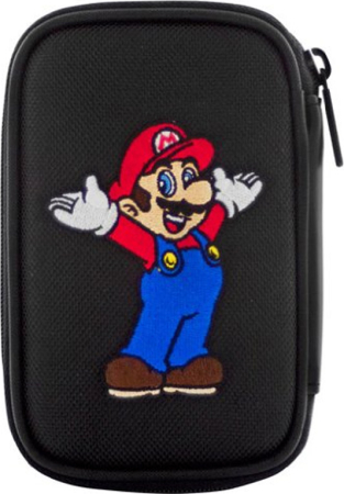 Nintendo DS & 3DS Super Mario Game Traveler Pouch Mario Balck