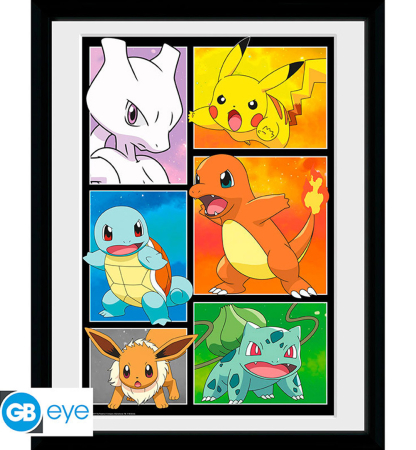 Pokemon Comic Panel Framed Print (30*40cm)