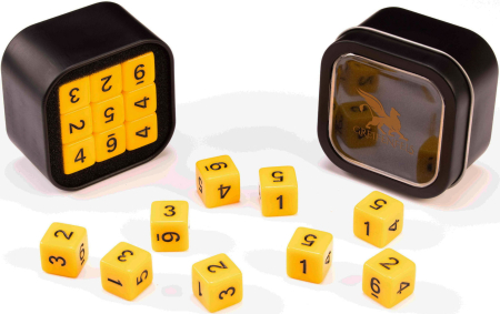Greifenfels 16mm D6 Opaque Series Dice 18st (Yellow)