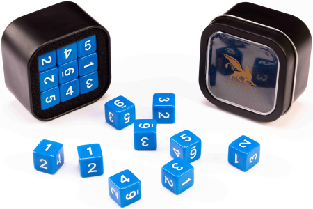Greifenfels 16mm D6 Opaque Series Dice 18st (Blue)