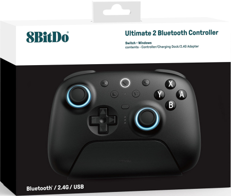 8BitDo Ultimate 2 Bluetooth Controller Black