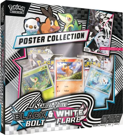 Pokemon TCG Scarlet & Violet Black Bolt & White Flare Poster Collection
