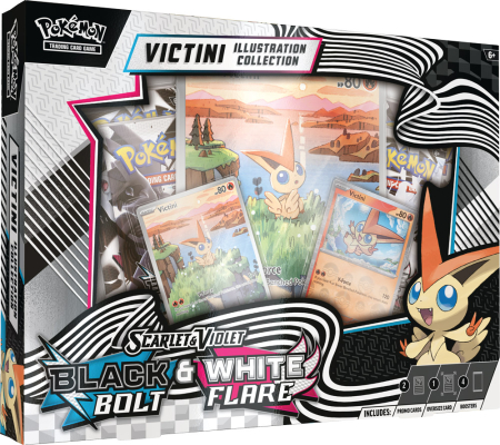Pokemon TCG Scarlet & Violet Black Bolt & White Flare Victini Illustration Collection