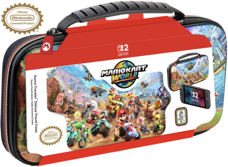 Nintendo Switch 2 Mario Kart World Deluxe Travel Case Svart