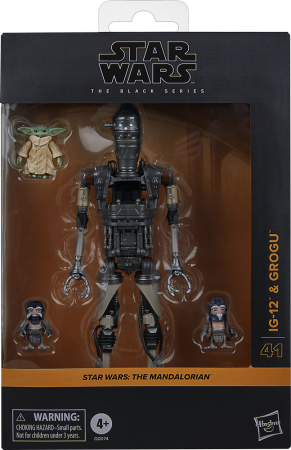 Star Wars The Black Series The Mandalorian IG-12 & Grogu Figure
