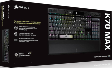 Corsair Gaming K70 MAX RGB Magnetic-Mechanical Gaming Keyboard (Nordisk)