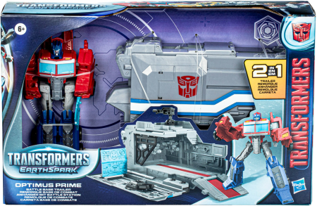 Transformers EarthSpark Optimus Prime Battle Base Trailer