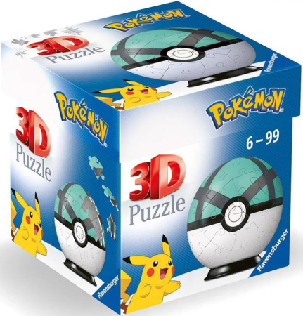 Ravensburger Pokemon Pokeball Puzzle-Ball Net Ball (55 Bitar)