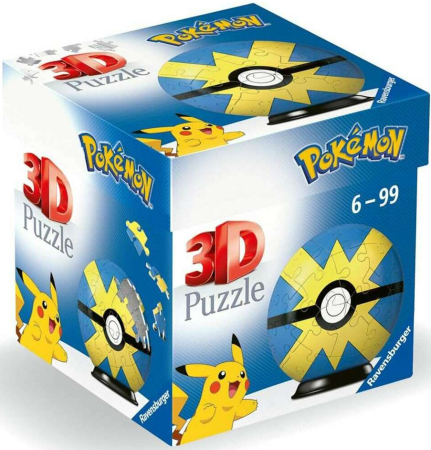 Ravensburger Pokemon Pokeball Puzzle-Ball Quick Ball (55 Bitar)