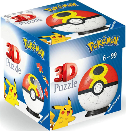 Ravensburger Pokemon Pokeball Puzzle-Ball Repeat Ball (55 Bitar)