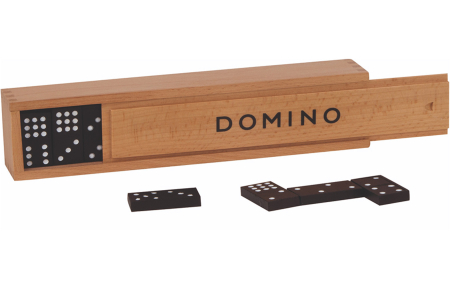 Domino Spel i Trä Låda