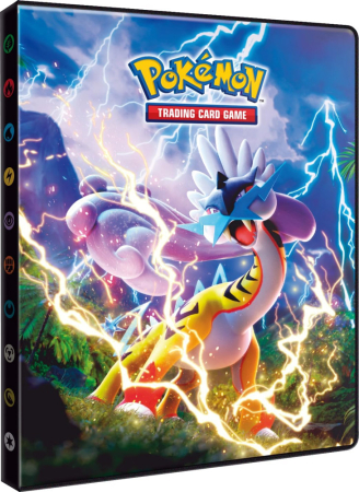 Ultra Pro Pokemon Scarlet and Violet Raging Bolt and Iron Crown 4-Pocket Portfolio