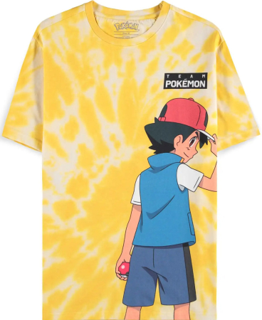 Pokemon Ash and Pikachu Short Sleeved T-shirt (Small)