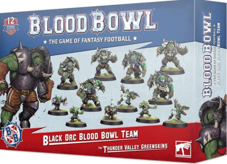 Blood Bowl Black Orc Team - The Thunder Valley Greenskins