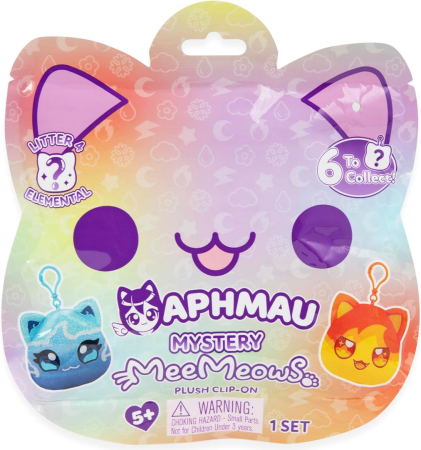 Aphmau Mystery Catface Elemental Plush Clip-on
