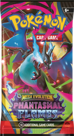 Pokemon TCG Mega Evolutions Phantasmal Flames Booster Pack (MAX 6 Boosters Per Hushåll)