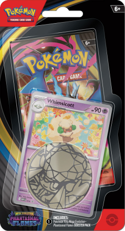 Pokemon TCG Mega Evolutions Phantasmal Flames Checklane Blister - Whimsicott