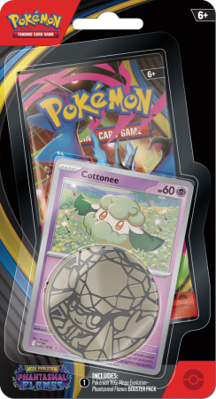 Pokemon TCG Mega Evolutions Phantasmal Flames Checklane Blister - Cottonee