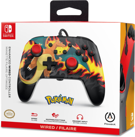 PowerA Nintendo Switch Enhanced Wired Controller (Charizard)