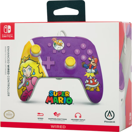 PowerA Nintendo Switch Enhanced Wired Controller (Princess Peach Battle)