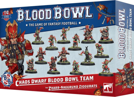 Blood Bowl Chaos Dwarf Team - The Zharr-Naggrund Ziggurats