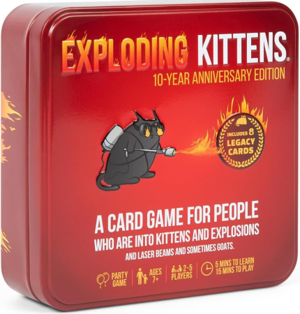 Exploding Kittens 10-Year Anniversary Edition Tin (Engelsk Version)
